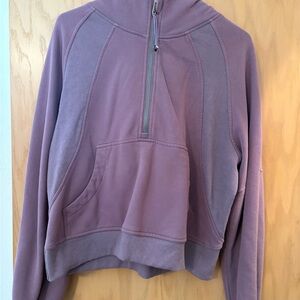 Women's Mauve Half-Zip Hoodie